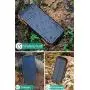 Hiluckey Solar Charger 16000mAh Wireless Portable Charger with 2 USB Ports Waterproof Power Bank with 15 LEDs Flashlight Outdoor External Battery Pack for iPhone, Samsung, iPad and More