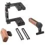 CAMVATE Universal Adjustable Camera Cage Fit for Right Handle and Left Handle Camera(Only Come with Left Handle Grip) CAMVATE Universal Adjustable Camera Cage Fit for Right Handle and Left Handle Camera(Only Come with Left Handle Grip)