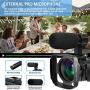 Video Camera Camcorder with Microphone, VideoSky 42MP HD 1080P 30FPS Digital Recording Camcorders for YouTube 64 GB Memory Card Vlogging IR Night Webcam Time-Lapse Slow Motion,Touch Screen, Lens Hood