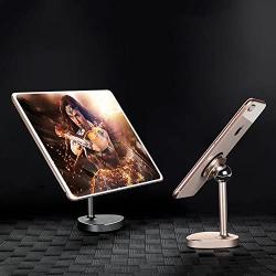 Magnetic Mount Tabletop Holder,Sakula Cell Phone Desk Stands 360 Rotation Hands Free Magnetic Phone Stand Rosegold