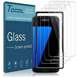 TOCOL [3Pack] for Samsung Galaxy S7 Screen Protector Tempered Glass HD Clarity Touch Accurate [9H Hardness] Easy Installation Tray