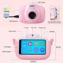 Kids Camera for Girls Gifts Kids Digital Camera Children Selfie Toy Camera, 3.0 Inch Touch Screen Toddler Camera Kids Camcorder Video Recorder with 32G TF Card, Pink