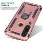 CasemartUSA Phone Case for [Motorola Moto G Power (XT2041)], [Ring Series][Rose Gold] Full Rotating Metal Ring Cover with Kickstand (Tracfone, Straight Talk, Simple Mobile, Consumer Cellular)