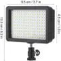 Vbestlife 160 LED Video Light with Cold Shoe, 5600K CRI85+ Dimmable Light Digital Camera Fill Light for Nikon Sony Canon with Three Color Patches Vbestlife 160 LED Video Light with Cold Shoe, 5600K CRI85+ Dimmable Light Digital Camera Fill Light for Nikon Sony Canon with Three Color Patches