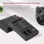 NP-FW50 ESDDI Camera Batteries Dual Charger Set for Sony A6000 Battery, A6500, A6300, A7, A7II, A7RII, A7SII, A7S, A7S2, A7R, A7R2, A55, A5100, RX10 Accessories 2-Pack, Micro USB and Type C Port, 1100