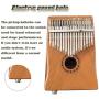 EastRock Kalimba 17 Keys Thumb Piano,Built-in pickup and EVA High Performance Protection Box, Tuning Hammer, Professional models,EQ (Solid Mahogany wood EQ),Gift for Kids Adult Beginners Professional