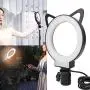 Qiilu LED Dimmable Right Fill Light, 3000-6000K Floor Lamp for Selfie Live Stream Makeup Qiilu LED Dimmable Right Fill Light, 3000-6000K Floor Lamp for Selfie Live Stream Makeup