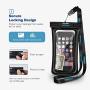 Mpow 084 Waterproof Phone Pouch Floating, IPX8 Universal Waterproof Case Underwater Dry Bag Compatible iPhone 11 Pro Max/XS Max/XR/X/8P/7P Galaxy S10/S9 Note 10/9 Google Pixel Up To 6.5" (Black+Black)