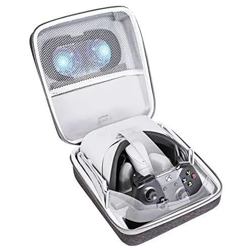 Kootek Travel Carrying Case for Oculus Go Standalone Virtual Reality Headset, Double Layer Protective Bag High Capacity Storage Case for Gaming Remote Controller Power Bank Adapter Cable Accessories Kootek Travel Carrying Case for Oculus Go Standalone Virtual Reality Headset, Double Layer Protective Bag High Capacity Storage Case for Gaming Remote Controller Power Bank Adapter Cable Accessories