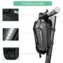 SHINYLIFE Electric Scooter Handlebar Bag,EVA Multi-Purpose Waterproof Scooter Storage Bag,Large Capacity Scooter Front Tube Hard Shell Bag Bike Handlebar Bag with Adjustable Velcro Straps SHINYLIFE Electric Scooter Handlebar Bag,EVA Multi-Purpose Waterproof Scooter Storage Bag,Large Capacity Scooter Front Tube Hard Shell Bag Bike Handlebar Bag with Adjustable Velcro Straps