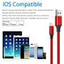 Phone Charger Cord 5M/16FT Extra Long Nylon Braided USB Charging & Syncing Cable High Speed 2.4A Fast Charger Powerline Cable Compatible Phone X 8 8 Plus 7 7Plus 6s 6sPlus 6 6Plus 5 5s 5c SE Pad