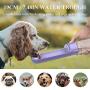 Dog Water Bottle for Walking and Traveling, Portable Hiking Pet Water Bottle Leak Proof, Lightweight Dog Water Dispenser with Drink Cup with Rotatable Trough, Wide Sink for Large Medium Small Dogs