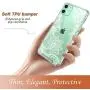 Cutebe Case for iPhone 11, Shockproof Series Hard PC+ TPU Bumper Protective Case for Apple iPhone 11 6.1 Inch Crystal Lace Design(White)
