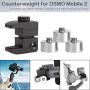 Iusun for OSMO Mobile 2 Handheld Stabilizer Gimbal Smartphone Universal Must-Have Bundle Adjustable Balanced Accessory Counterweight Counter Weights 70g Ideal for Travel or Photography Lovers
