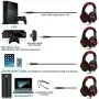 Beexcellent GM-1 Over-Ear Wired 3.5mm Pro Gaming Headset Surround Sound Gaming Headphone with LED Effect and Microphone for PC, Laptop, Tablet, PS4, Xbox, Cell Phone (Red) Beexcellent GM-1 Over-Ear Wired 3.5mm Pro Gaming Headset Surround Sound Gaming Headphone with LED Effect and Microphone for PC, Laptop, Tablet, PS4, Xbox, Cell Phone (Red)
