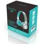 Elecder i39 Headphones with Microphone Foldable Lightweight Adjustable On Ear Headsets with 3.5mm Jack for iPad Cellphones Computer MP3/4 Kindle Airplane School (Mint/Gray)