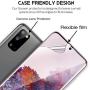 LK [2 Pack] Screen Protector + [2 Pack] Camera Lens Protector for Samsung Galaxy S20 (6.2 inch), [Positioning Tool] [In-Display Fingerprint Support] HD Ultra-Thin, Anti-Scratch, Flexible TPU Film