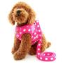 SELMAI Puppy Cat Small Girl Dog Dots Vest Harness Leash Set Mesh Padded No Pull Lead (Size Run Small,Please Check Size Details Carefully Before Purchase)