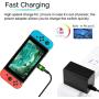 pdobq Switch Charger for Nintendo Switch and Switch Lite Charger, AC Power Supply Adapter Compatible with Nintendo Switch, 15V/2.6A Support TV Mode, Fast Charger for Nintendo Switch