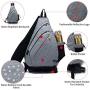 Tudequ Dry Wet Separation Sling Crossbody Chest Bag Backpack Casual Daypack for Men Women Teens