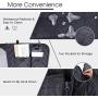 rabbitgoo Dog Back Seat Cover Protector with Side Flaps Waterproof Scratchproof Nonslip Windowed Hammock for Dogs Backseat Protection Against Dirt and Pet Fur Durable Pets Seat Covers for Cars SUVs