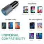 Micro USB Fast Car Charger Compatible for Samsung Galaxy S7/S6/Edge/Active/5/4, Note 5/4, J7/3/2, A10, Moto G5/4, Z2, LG Stylo 3/2 Plus, K30/20 Android phones, 30W Dual Port Car Adapter with 3ft cable
