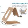 COOLOO Cell Phone Stand,【2 Pack】 Mobile Phone Anti-Skid Holder, Cradle, Dock Compatible Android Smartphone, Phone 11 Pro Xs Max Xr X 8 7 6 6s Plus 5s, Accessories Desk - Gold