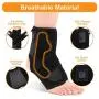 Heated Ankle Support Wraps Breathable Ankle Brace for Running Basketball Ankle Sprain Wrap Men Women, Left Right Foot Brace Heated Ankle Support Wraps Breathable Ankle Brace for Running Basketball Ankle Sprain Wrap Men Women, Left Right Foot Brace