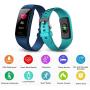 Deyawe Fitness Tracker,Colorful Screen Activity Tracker with Heart Rate Monitor,Waterproof Pedometer Watch, Sleep Monitor, Stopwatch,Step Counter for Kids Women Men【2019 Version】