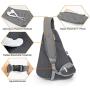 NEVO RHINO Sling Bag Waterproof Large Shoulder Chest Laptop Bagpack Men Women Riding/Running/Travel Hiking Daypack Crossbody