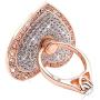 Cell Phone Ring Holder,360° Rotation Diamond Metal Finger Ring Grip for iPhone iPod iPad Samsung Galaxy and Other Smartphones (Rosegold)