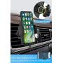 Cell Phone Holder for Car, Universal Car Air Vent Mount with Adjustable Compatible with iPhone 11 Pro Max XS XS Max XR X 8 8+ 7 7+ SE 6s 6+ 6 5s Samsung Galaxy S10 S9 S8 S7 and More (Black)