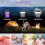 Solar Powered Bug Zapper, 3-in-1 Electric Mosquito Killer and Camp Lantern, Portable Mosquito Zapper for Outdoor & Indoor, Waterproof Rechargeable Insect Fly Trap Attractant for Camping Patio Bedroom Solar Powered Bug Zapper, 3-in-1 Electric Mosquito Killer and Camp Lantern, Portable Mosquito Zapper for Outdoor & Indoor, Waterproof Rechargeable Insect Fly Trap Attractant for Camping Patio Bedroom