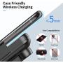 Nalwort Wireless Car Charger 15W Qi Fast Charge with Metal Frame Dashboard and Air Vent Phone holder Auto Clamping Wireless Car Charger Mount for iPhone SE 2020/11 Pro Max/11, Samsung S20/S10 and More