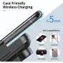 Nalwort Wireless Car Charger 15W Qi Fast Charge with Metal Frame Dashboard and Air Vent Phone holder Auto Clamping Wireless Car Charger Mount for iPhone SE 2020/11 Pro Max/11, Samsung S20/S10 and More