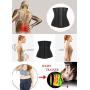 SHAPERX Womens Long Torso Waist Trainer Corsets Latex Waist Cincher Body Shaper Sports Girdle