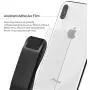 Sinjimoru Phone Grip Stand, Secure Handy Phone Strap for iPhone and Android, Phone Holder with Leather Phone Stand. Sinji Grip Brown