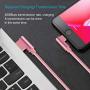 90 Degree iPhone Charger Cable 10ft Lightning Cable Right Angle Cable Fast Charging iPhone Cable 3 Pack Nylon Braided Charger Cord Compatible iPhone/iPad/iPod (Rose Gold,10 Foot)