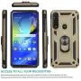 CasemartUSA Phone Case for [Motorola Moto G Power (XT2041)], [Ring Series][Gold] Full Rotating Metal Ring Cover with Kickstand (Tracfone, Straight Talk, Simple Mobile, Consumer Cellular)
