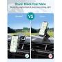 VICSEED Cell Phone Holder for Car Best View Car Phone Mount for Dashboard Air Vent Windshield 360° Rotation Strong Suction Phone Mount for Car Fit for iPhone SE 11 Pro Max Samsung S20 Note 20 10 & All