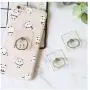 Cell Phone Ring Holder Stand Transparent 4 Pack Finger Grip Loop Mount 360 Degree Rotation Universal Smartphone Kickstand Compatible with iPhone X 8 7 7Plus Samsung Galaxy S7 S8 LG Google