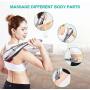 NURSAL Handheld Deep Percussion Massager with 5 Massage Modes, Adjustable Speed and Non-Slip Design Plus 5 Interchangeable Tips | for Neck, Shoulder, Back, Legs, Muscle Pain and Sports Recovery