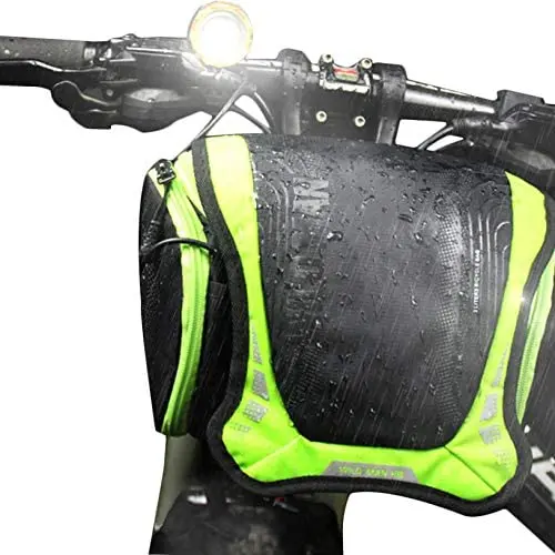 WILD MAN Quick-Release Rainproof Bike Handlebar Bag for Bicycle Frone Frame Good for Travel Outdoor Cycling WILD MAN Quick-Release Rainproof Bike Handlebar Bag for Bicycle Frone Frame Good for Travel Outdoor Cycling