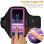 Galaxy Note 10+/9/8 Armband,RUNBACH Sweatproof Running Exercise Gym Cellphone Sportband Bag with Fingerprint Touch/Key Holder and Card Slot for Samsung Galaxy Note 10+/Note 9/Note 8 (Pink)