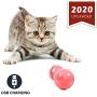 YOFUN Smart Interactive Cat Toy - Newest Version 360 Degree Self Rotating Ball, USB Rechargeable Pet Toy, Build-in Spinning Led Light, Stimulate Hunting Instinct for Your Kitty