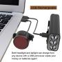 USB Rechargeable Bike Light Front and Back,1200 Lumen 5200mah Wide Angle View Bicycle Lights Set Free Tail Light,Easy to Install Bike Rear Lights,Road and Mountain Cycling Headlight Safety Flashlight