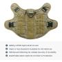 Pawtrender Tactical Dog Harness Vest No Pull with Handle Front Clip Military Training Harness with Metal Buckles for Medium Large Dogs