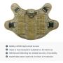 Pawtrender Tactical Dog Harness Vest No Pull with Handle Front Clip Military Training Harness with Metal Buckles for Medium Large Dogs