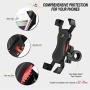 visnfa New Bike Phone Mount Anti Shake and Stable 360° Rotation Bike Accessories for Any Smartphone GPS Other Devices Between 3.5 and 6.5 inches