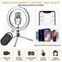 Naohiro Ring Light with Stand,10" LED Ring Light with Tripod and Cell Phone Holder & Remote Control,Selfie Ring Light for iPhone Android with 3 Modes & 10 Brightness Naohiro Ring Light with Stand,10" LED Ring Light with Tripod and Cell Phone Holder & Remote Control,Selfie Ring Light for iPhone Android with 3 Modes & 10 Brightness